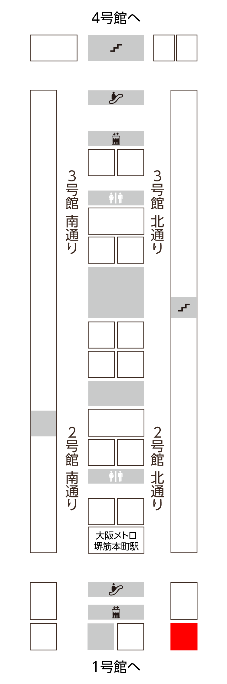2号館　北通り