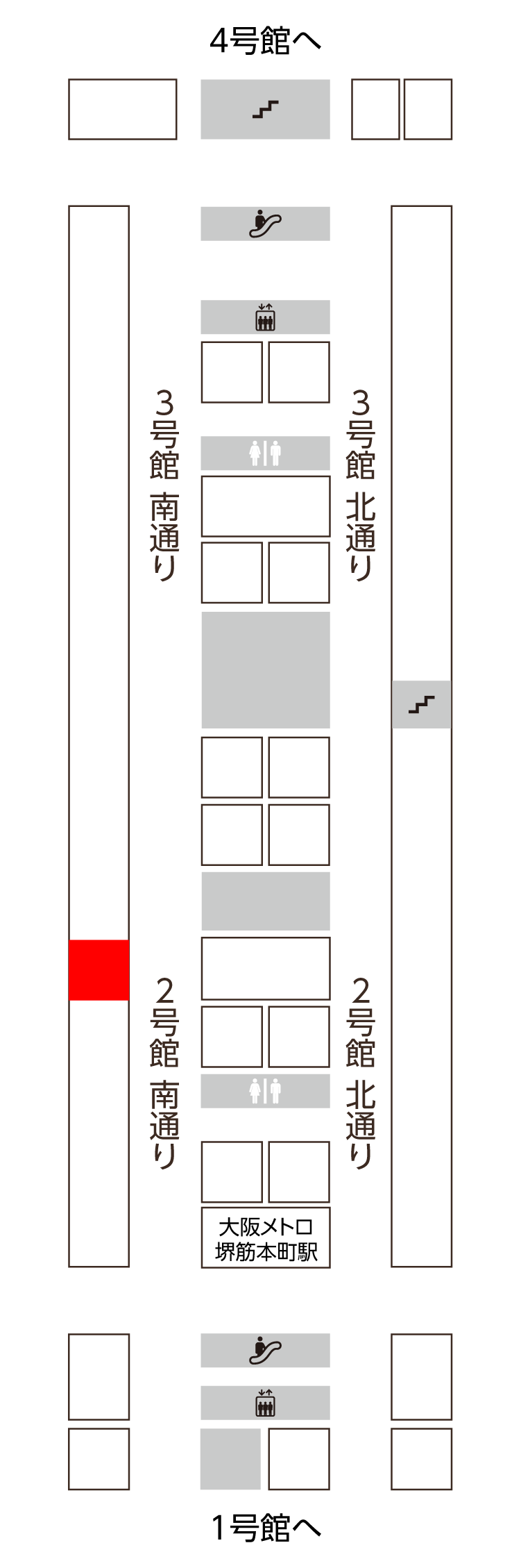 2号館 南通り