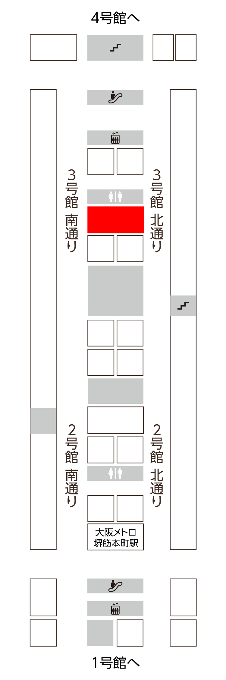 3号館　北・南通り