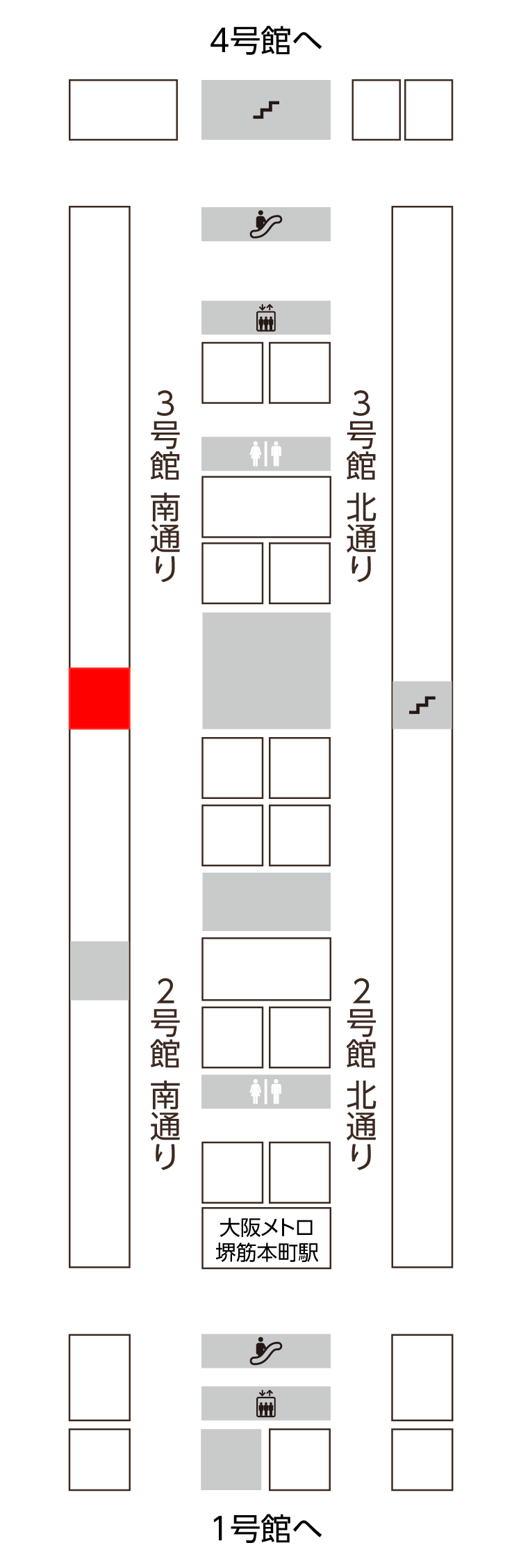 3号館　南通り